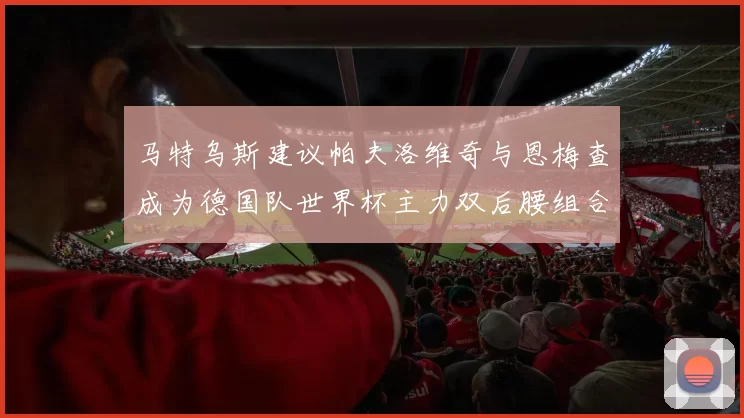 马特乌斯建议帕夫洛维奇与恩梅查成为德国队世界杯主力双后腰组合
